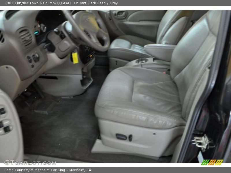 Brilliant Black Pearl / Gray 2003 Chrysler Town & Country LXi AWD