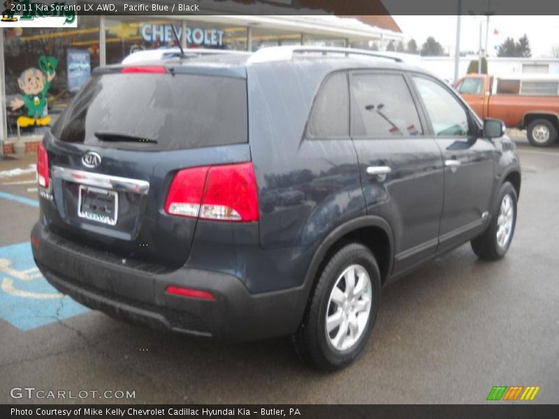 Pacific Blue / Black 2011 Kia Sorento LX AWD