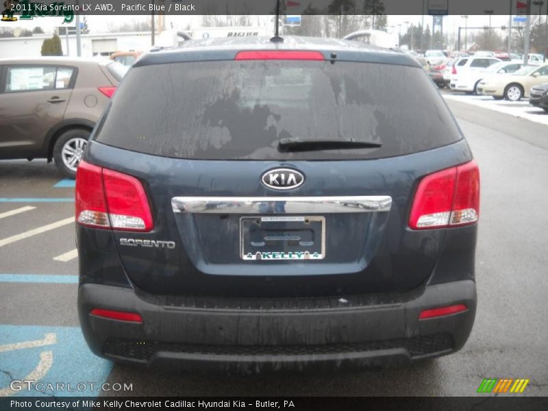 Pacific Blue / Black 2011 Kia Sorento LX AWD