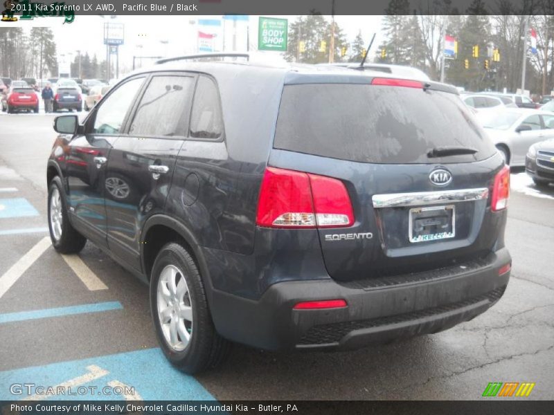 Pacific Blue / Black 2011 Kia Sorento LX AWD