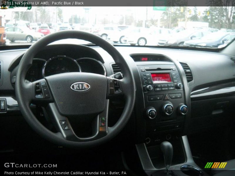 Pacific Blue / Black 2011 Kia Sorento LX AWD