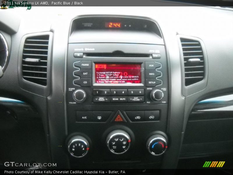 Pacific Blue / Black 2011 Kia Sorento LX AWD