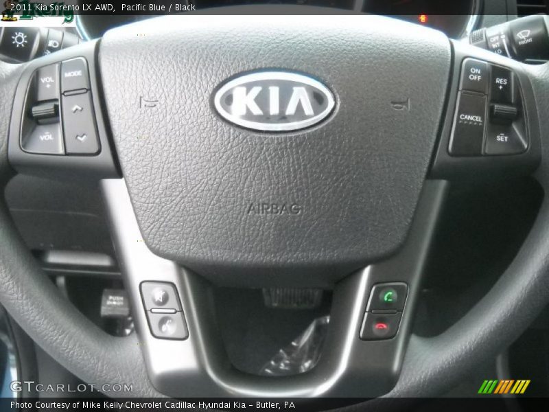 Pacific Blue / Black 2011 Kia Sorento LX AWD