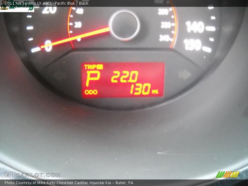 Pacific Blue / Black 2011 Kia Sorento LX AWD