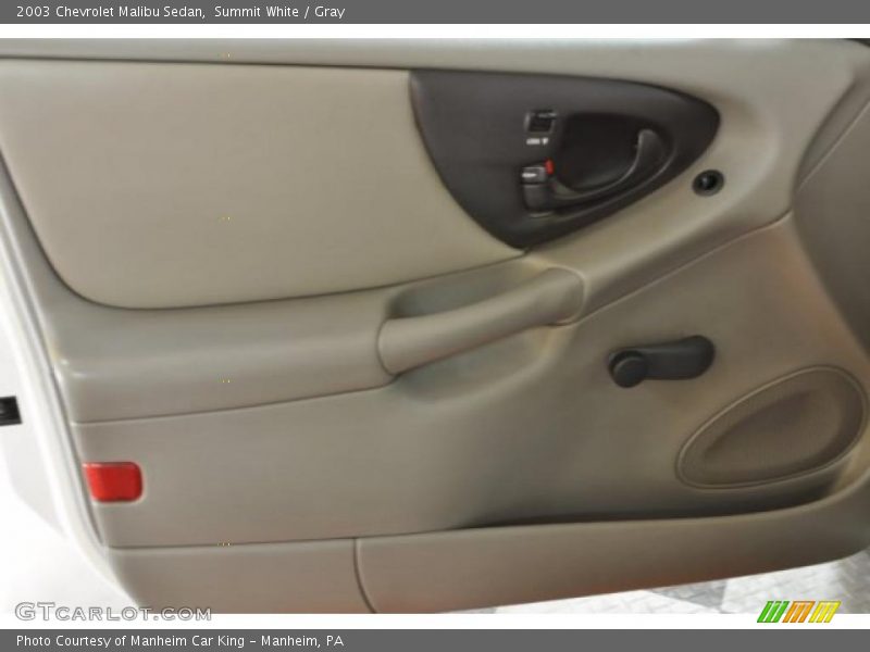 Summit White / Gray 2003 Chevrolet Malibu Sedan