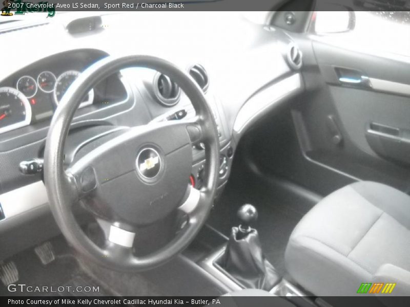 Sport Red / Charcoal Black 2007 Chevrolet Aveo LS Sedan