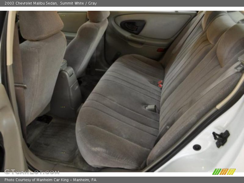 Summit White / Gray 2003 Chevrolet Malibu Sedan