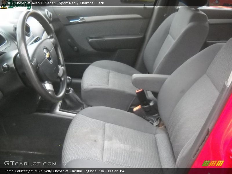 Sport Red / Charcoal Black 2007 Chevrolet Aveo LS Sedan