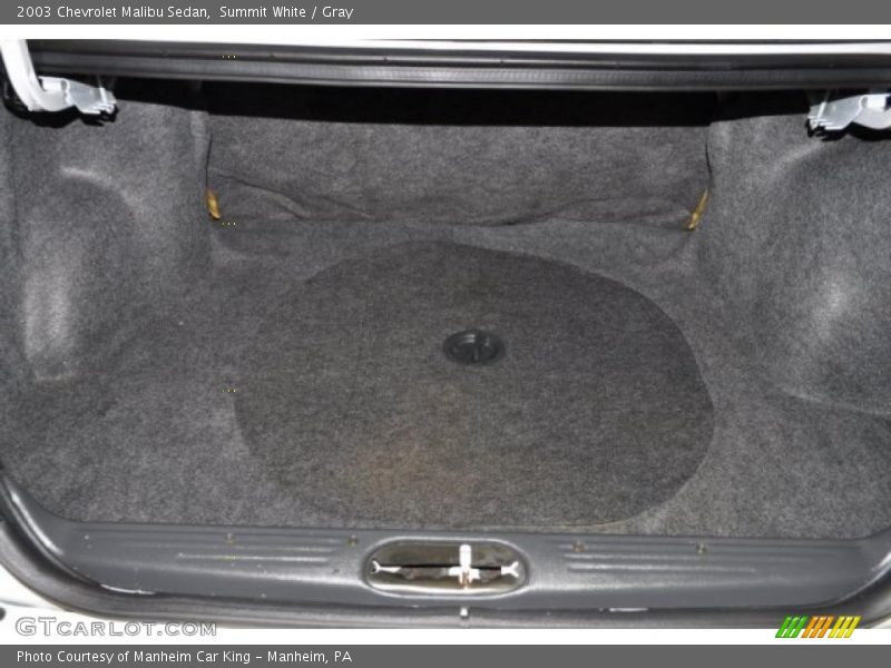 Summit White / Gray 2003 Chevrolet Malibu Sedan