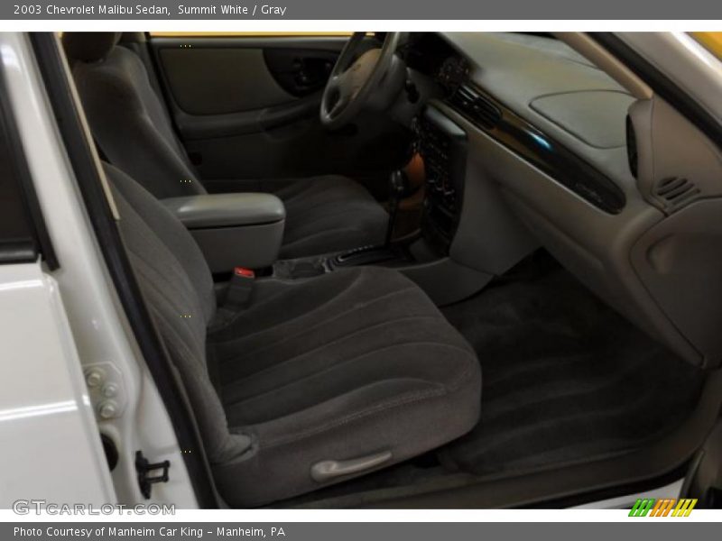 Summit White / Gray 2003 Chevrolet Malibu Sedan