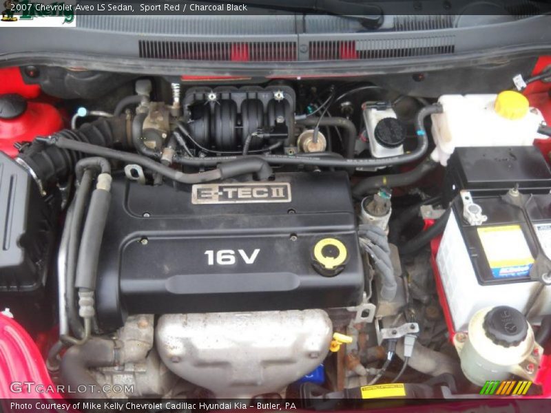 Sport Red / Charcoal Black 2007 Chevrolet Aveo LS Sedan