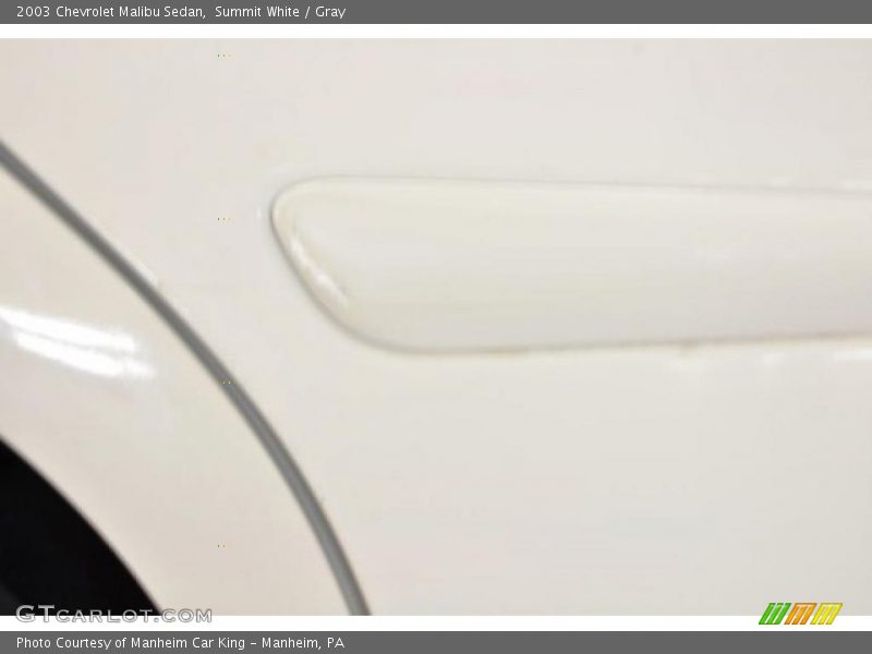 Summit White / Gray 2003 Chevrolet Malibu Sedan