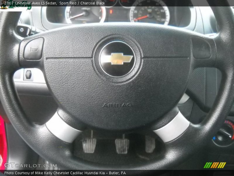 Sport Red / Charcoal Black 2007 Chevrolet Aveo LS Sedan