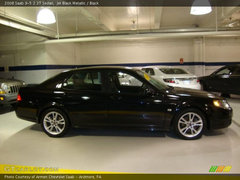 Jet Black Metallic / Black 2008 Saab 9-5 2.3T Sedan