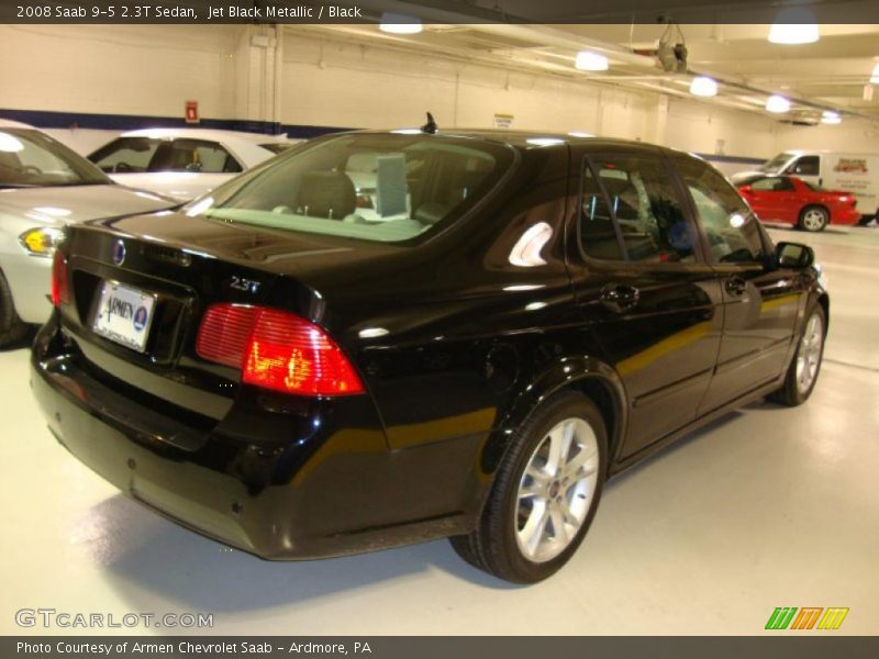 Jet Black Metallic / Black 2008 Saab 9-5 2.3T Sedan