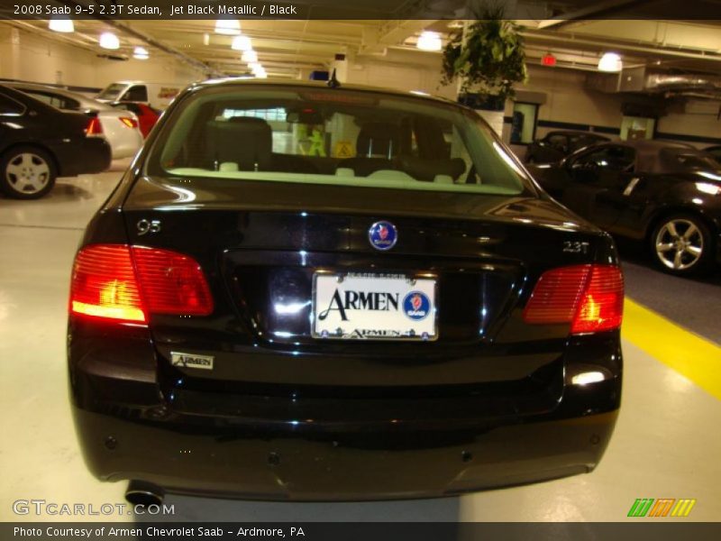 Jet Black Metallic / Black 2008 Saab 9-5 2.3T Sedan