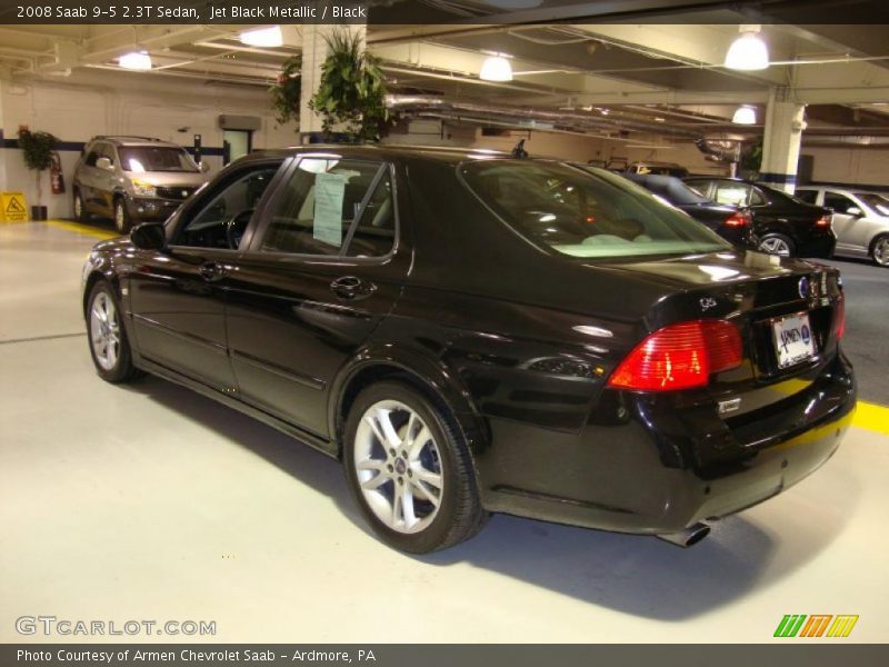 Jet Black Metallic / Black 2008 Saab 9-5 2.3T Sedan