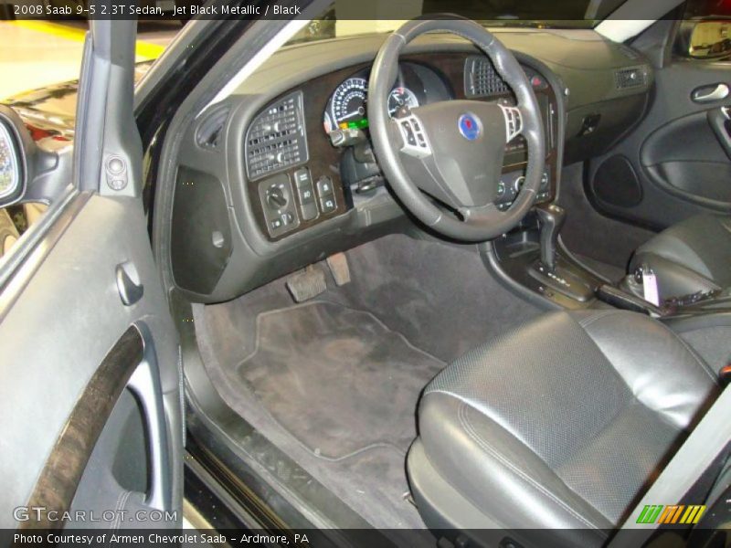  2008 9-5 2.3T Sedan Black Interior