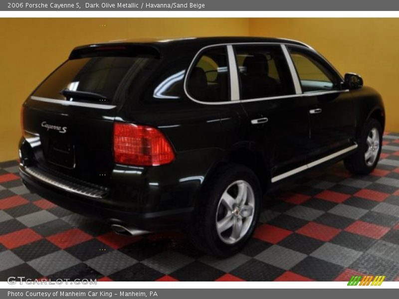 Dark Olive Metallic / Havanna/Sand Beige 2006 Porsche Cayenne S