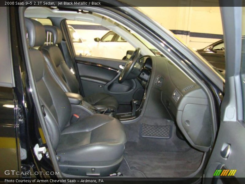 Jet Black Metallic / Black 2008 Saab 9-5 2.3T Sedan