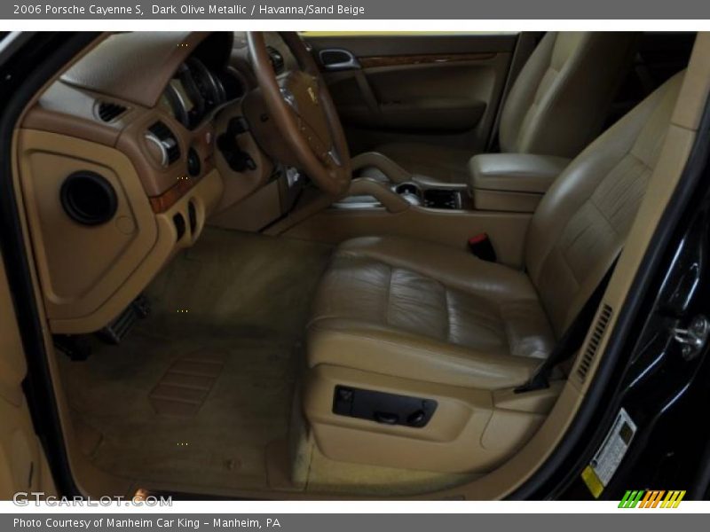 Dark Olive Metallic / Havanna/Sand Beige 2006 Porsche Cayenne S