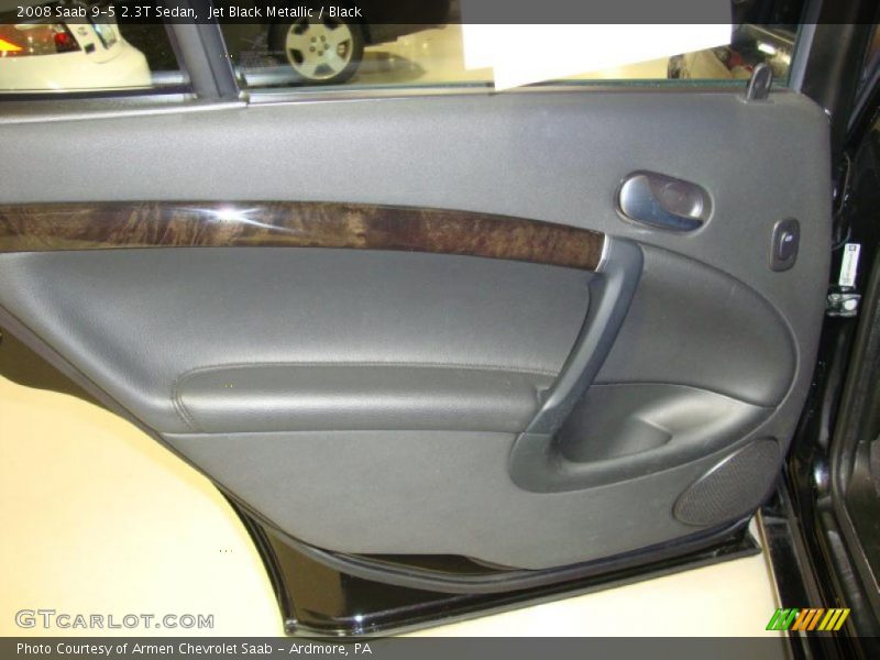 Jet Black Metallic / Black 2008 Saab 9-5 2.3T Sedan