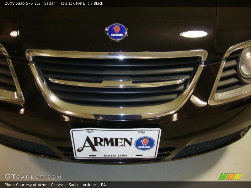 Jet Black Metallic / Black 2008 Saab 9-5 2.3T Sedan
