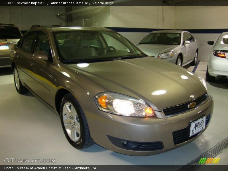 Amber Bronze Metallic / Neutral Beige 2007 Chevrolet Impala LT