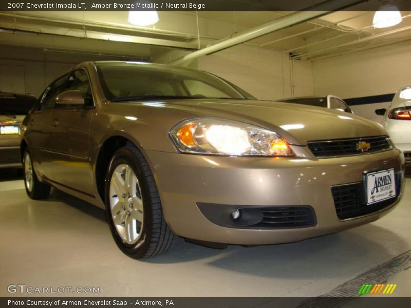 Amber Bronze Metallic / Neutral Beige 2007 Chevrolet Impala LT