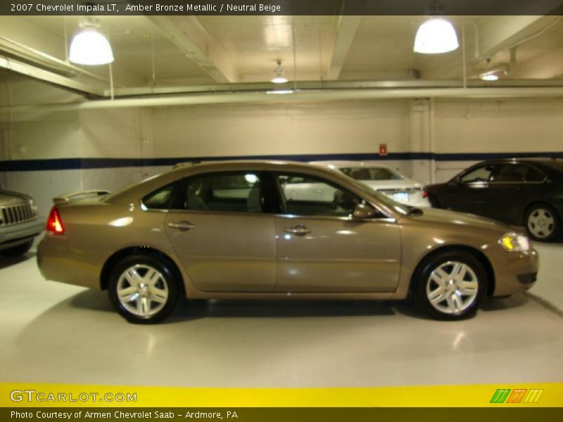 Amber Bronze Metallic / Neutral Beige 2007 Chevrolet Impala LT