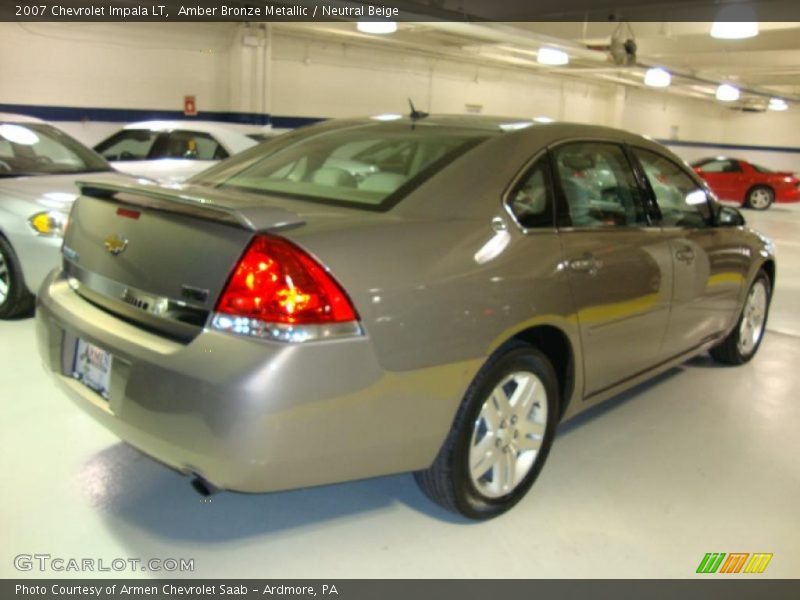 Amber Bronze Metallic / Neutral Beige 2007 Chevrolet Impala LT