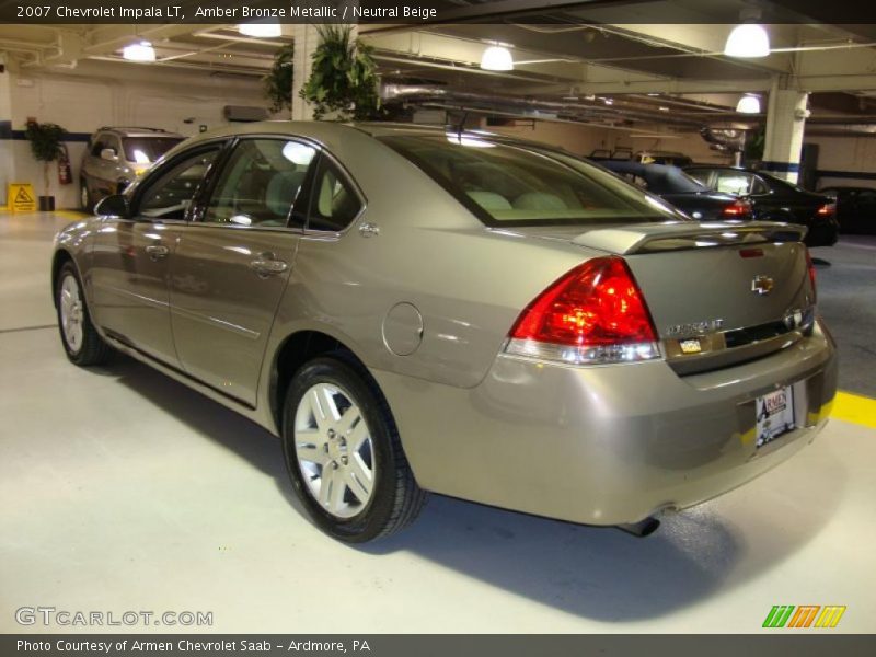 Amber Bronze Metallic / Neutral Beige 2007 Chevrolet Impala LT