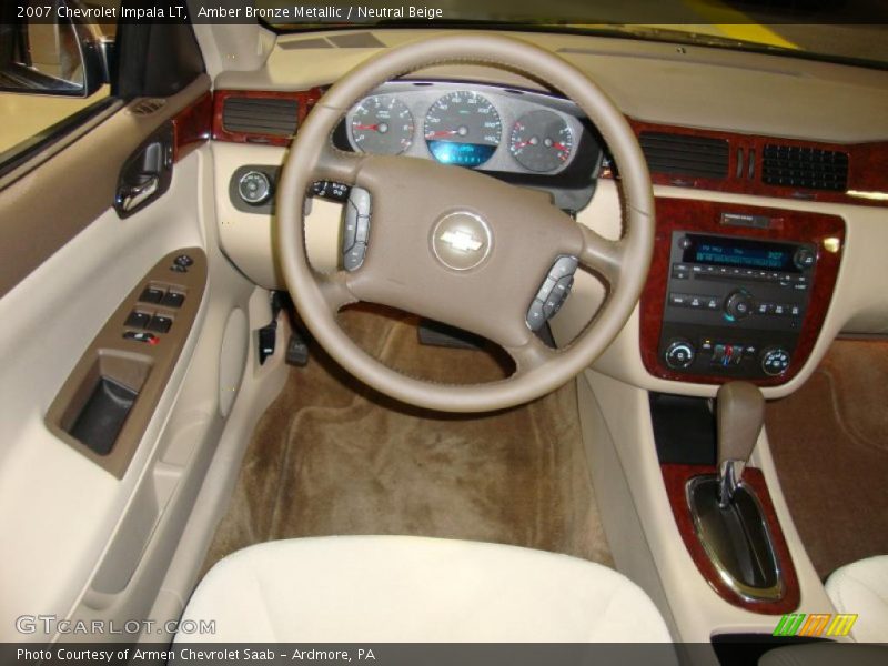 Amber Bronze Metallic / Neutral Beige 2007 Chevrolet Impala LT