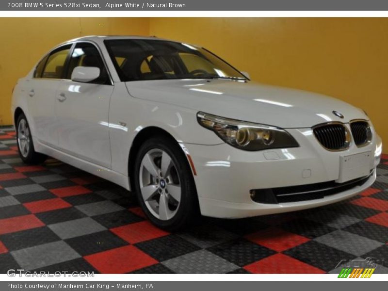 Alpine White / Natural Brown 2008 BMW 5 Series 528xi Sedan