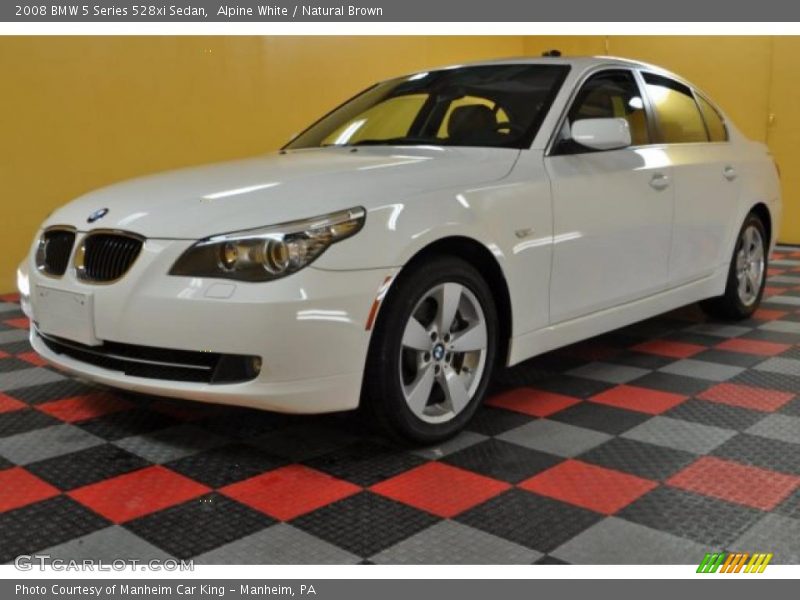 Alpine White / Natural Brown 2008 BMW 5 Series 528xi Sedan