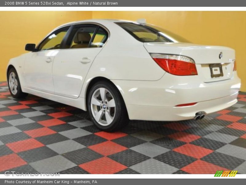Alpine White / Natural Brown 2008 BMW 5 Series 528xi Sedan