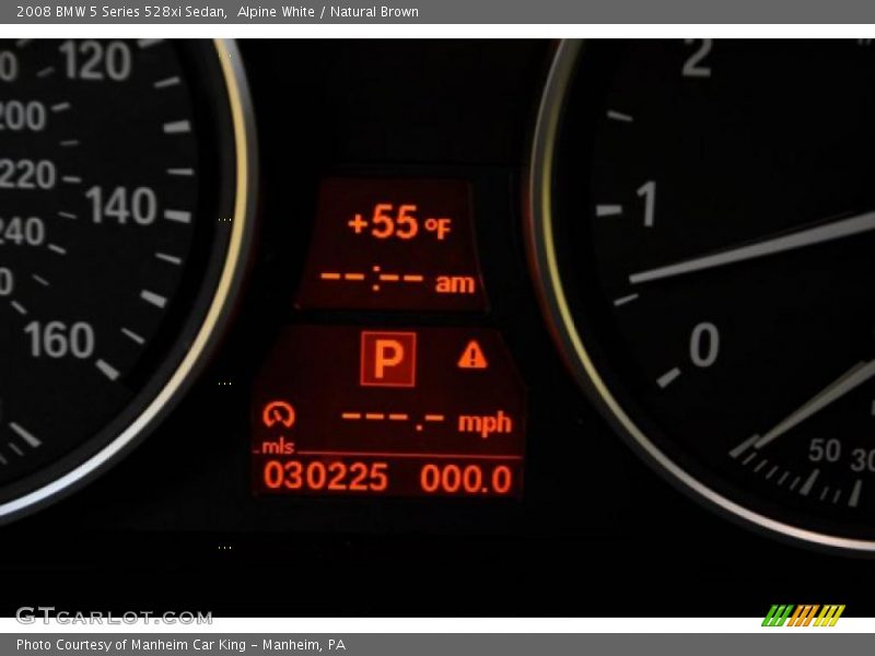 Alpine White / Natural Brown 2008 BMW 5 Series 528xi Sedan