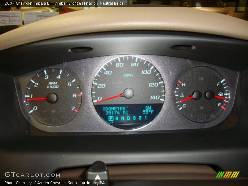 Amber Bronze Metallic / Neutral Beige 2007 Chevrolet Impala LT