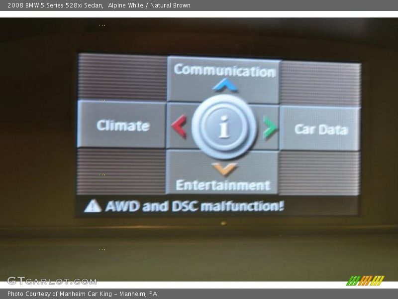 Alpine White / Natural Brown 2008 BMW 5 Series 528xi Sedan