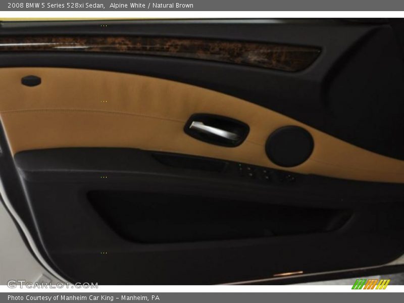 Alpine White / Natural Brown 2008 BMW 5 Series 528xi Sedan