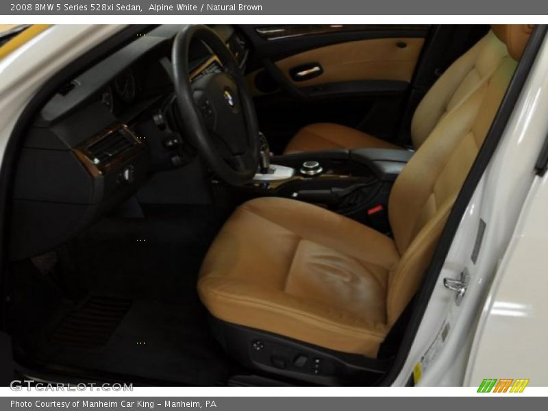 Alpine White / Natural Brown 2008 BMW 5 Series 528xi Sedan