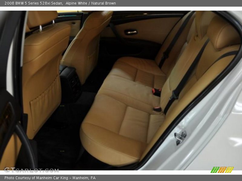 Alpine White / Natural Brown 2008 BMW 5 Series 528xi Sedan