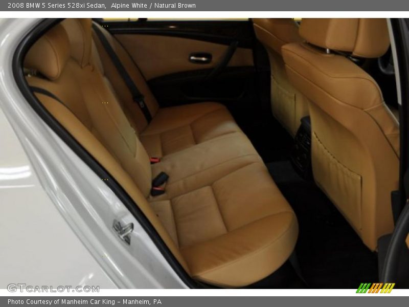 Alpine White / Natural Brown 2008 BMW 5 Series 528xi Sedan