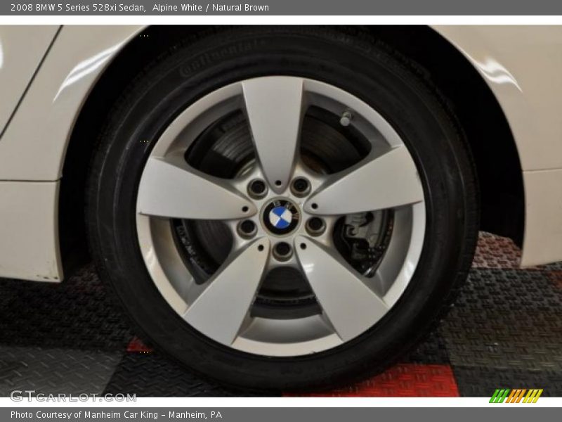 Alpine White / Natural Brown 2008 BMW 5 Series 528xi Sedan