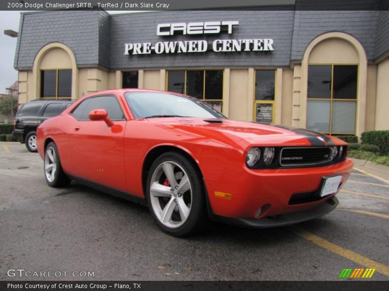 TorRed / Dark Slate Gray 2009 Dodge Challenger SRT8
