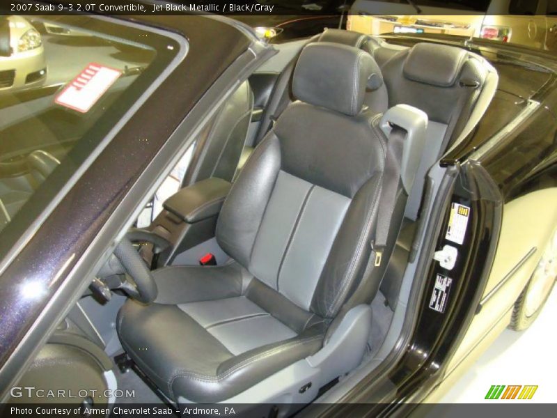  2007 9-3 2.0T Convertible Black/Gray Interior