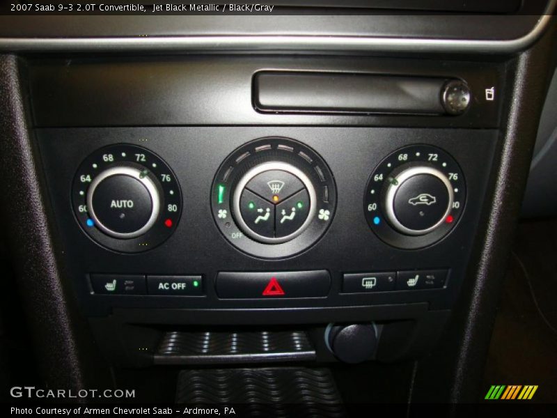 Controls of 2007 9-3 2.0T Convertible