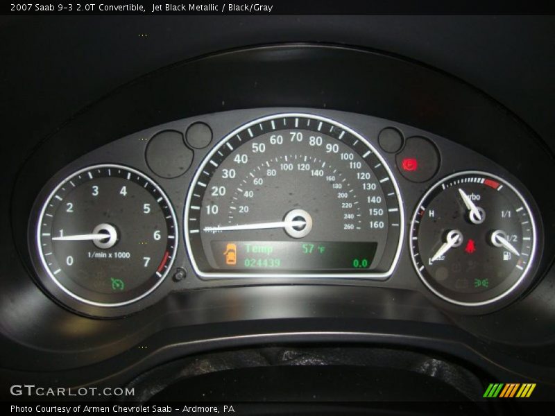  2007 9-3 2.0T Convertible 2.0T Convertible Gauges