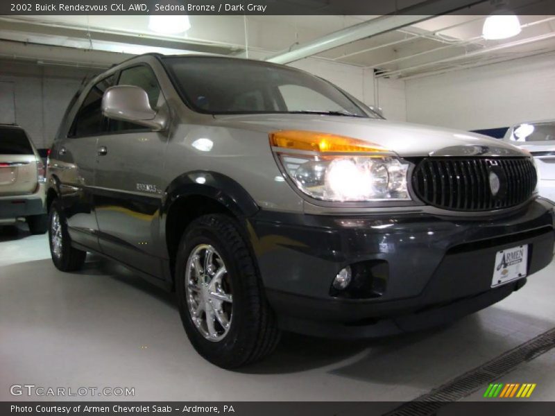 Sedona Bronze / Dark Gray 2002 Buick Rendezvous CXL AWD