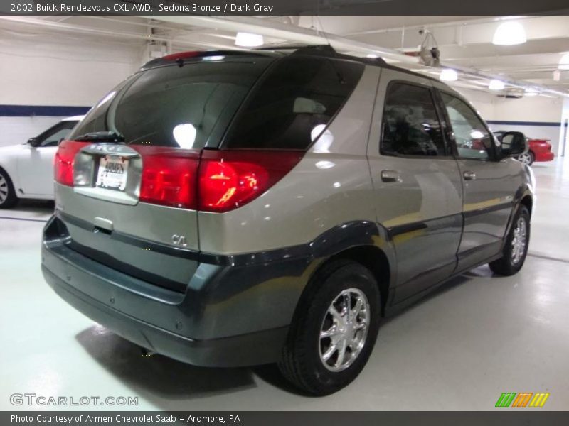 Sedona Bronze / Dark Gray 2002 Buick Rendezvous CXL AWD